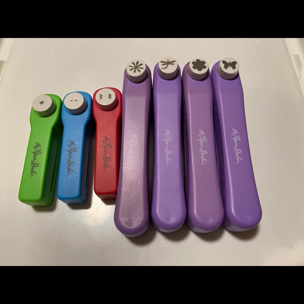 Assorted paper punches